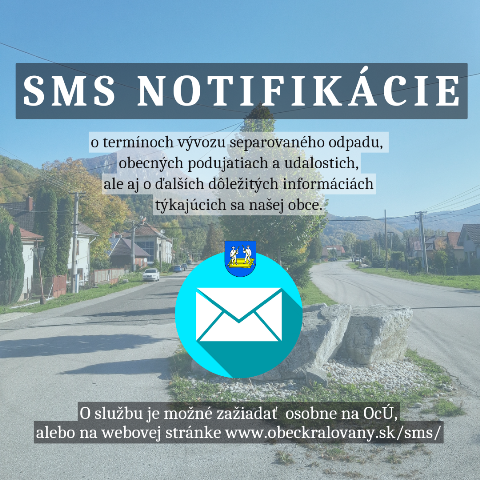 Služba SMS pre obyvateľov obce Kraľovany