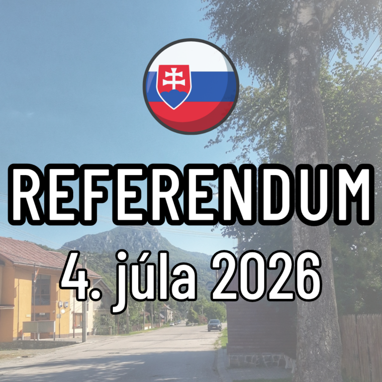 Referendum sa koná v sobotu 4. júla 2026 od 07.00 h do 22.00 h